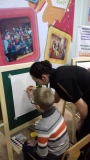 В рамках работы центра "Мы вместе" был проведен мастер-класс "Учимся рисовать акварелью"