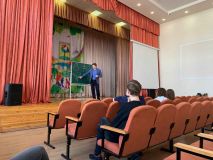 Доцент кафедры Подаев М.В. провел встречу с выпускниками 11-го класса МБОУ Лицей №66 г. Липецка